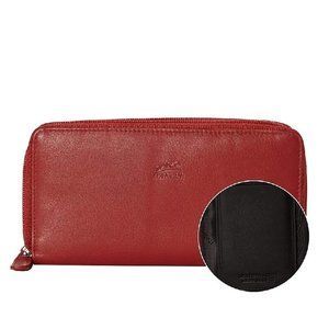 Mancini Ladies' RFID Secure Double Zipper Wallet